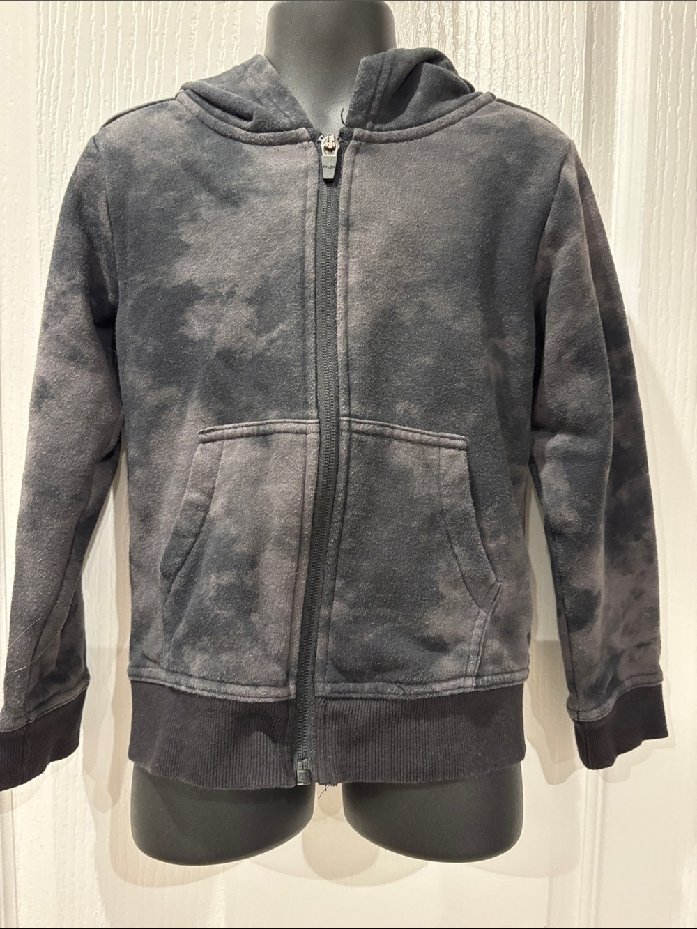 DSG Gray Tie-Dye Zip Hoodie Jacket